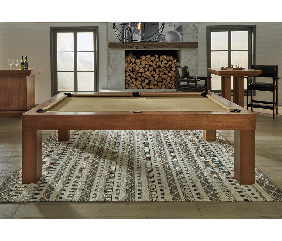 American Heritage Alta Pool Table (Brushed Walnut) The Game Room Plus