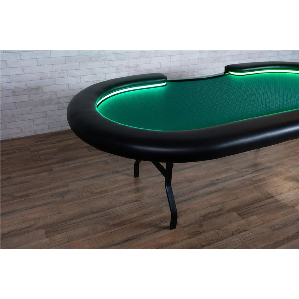 BBO Aces Pro Alpha Poker Table Green Speed Suit Removable Armrest