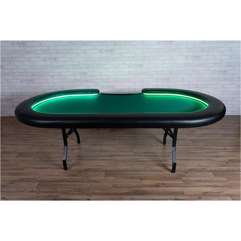BBO Aces Pro Alpha Poker Table LED Green Speed Suit