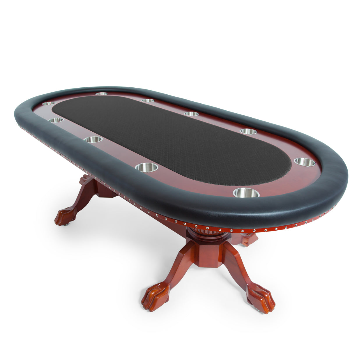 BBO Rockwell Poker Table Mahogany Speed Suited Black
