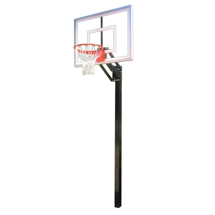 First Team Champ In Ground Adjustable Basketball Goal Turbo