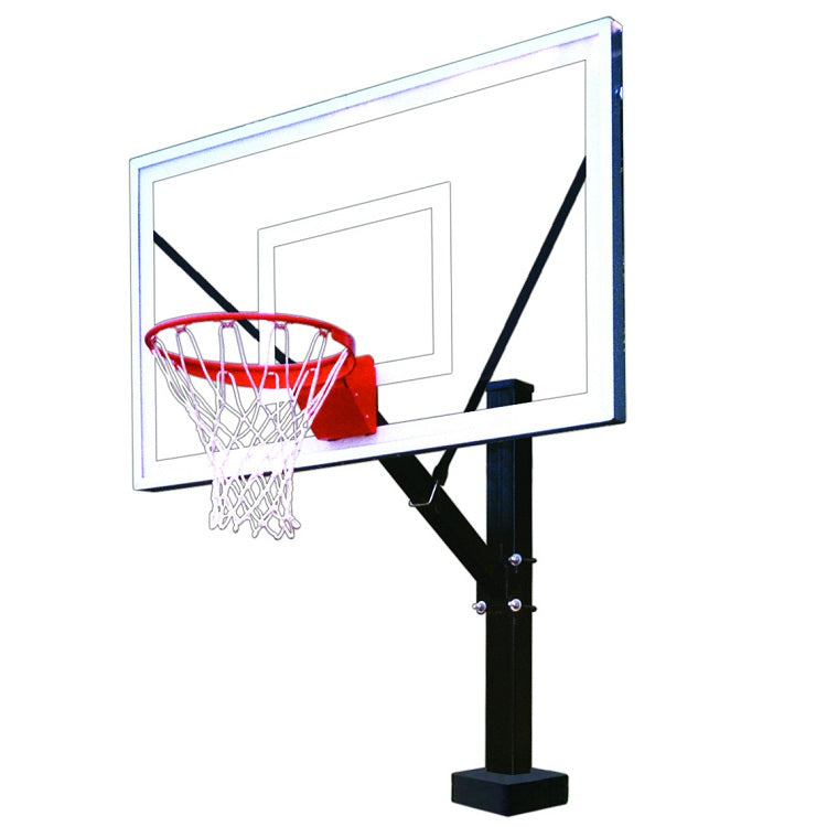 First Team HydroSport Fixed Poolside Basketball Goal Select