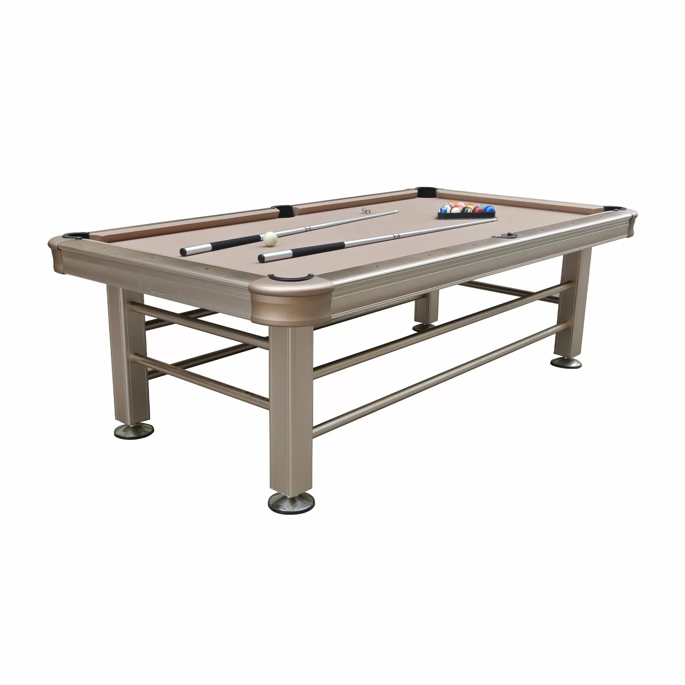 Imperial 8ft Outdoor Pool Table Champagne