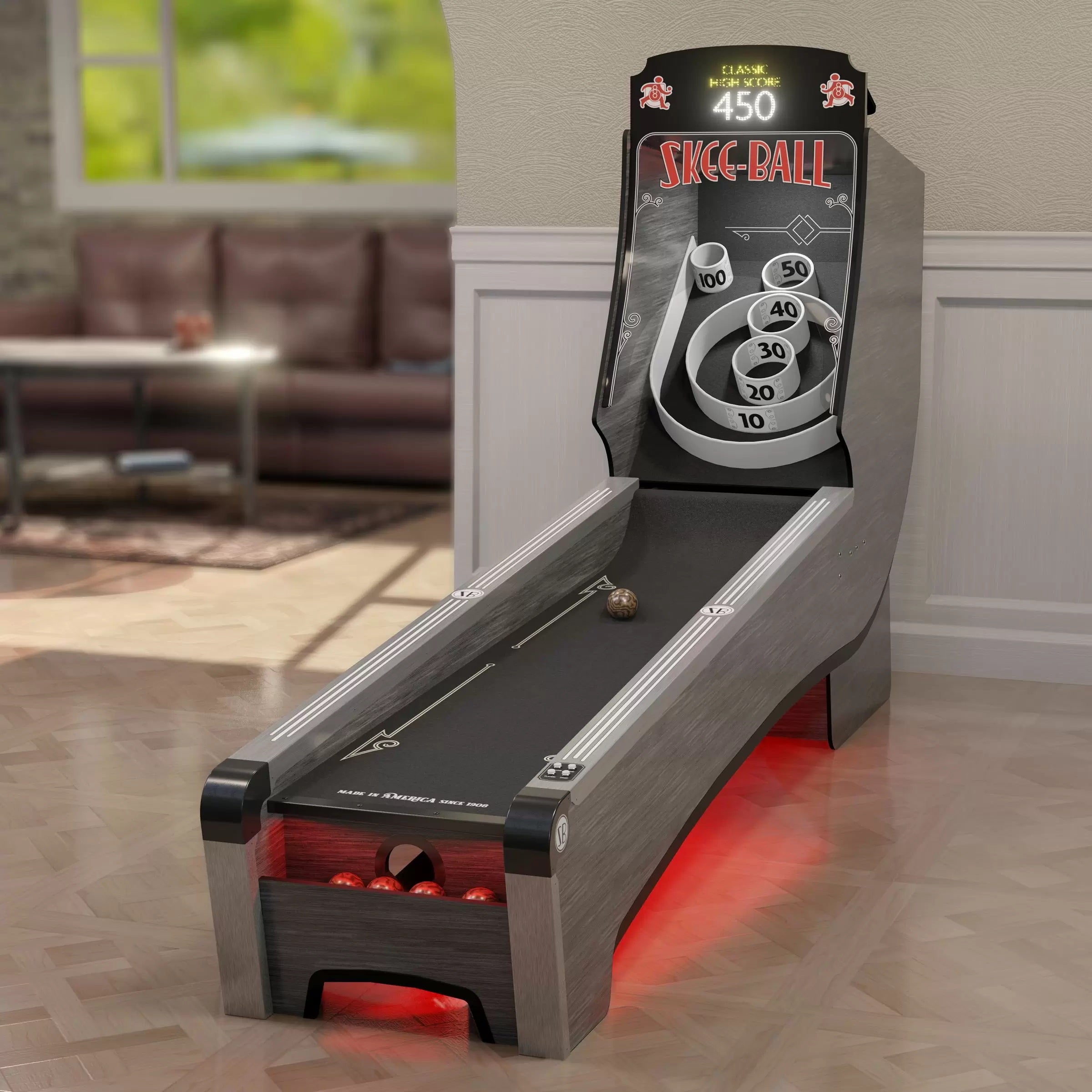 Imperial USA Home Arcade Premium Skee Ball with Coal Cork Indoor