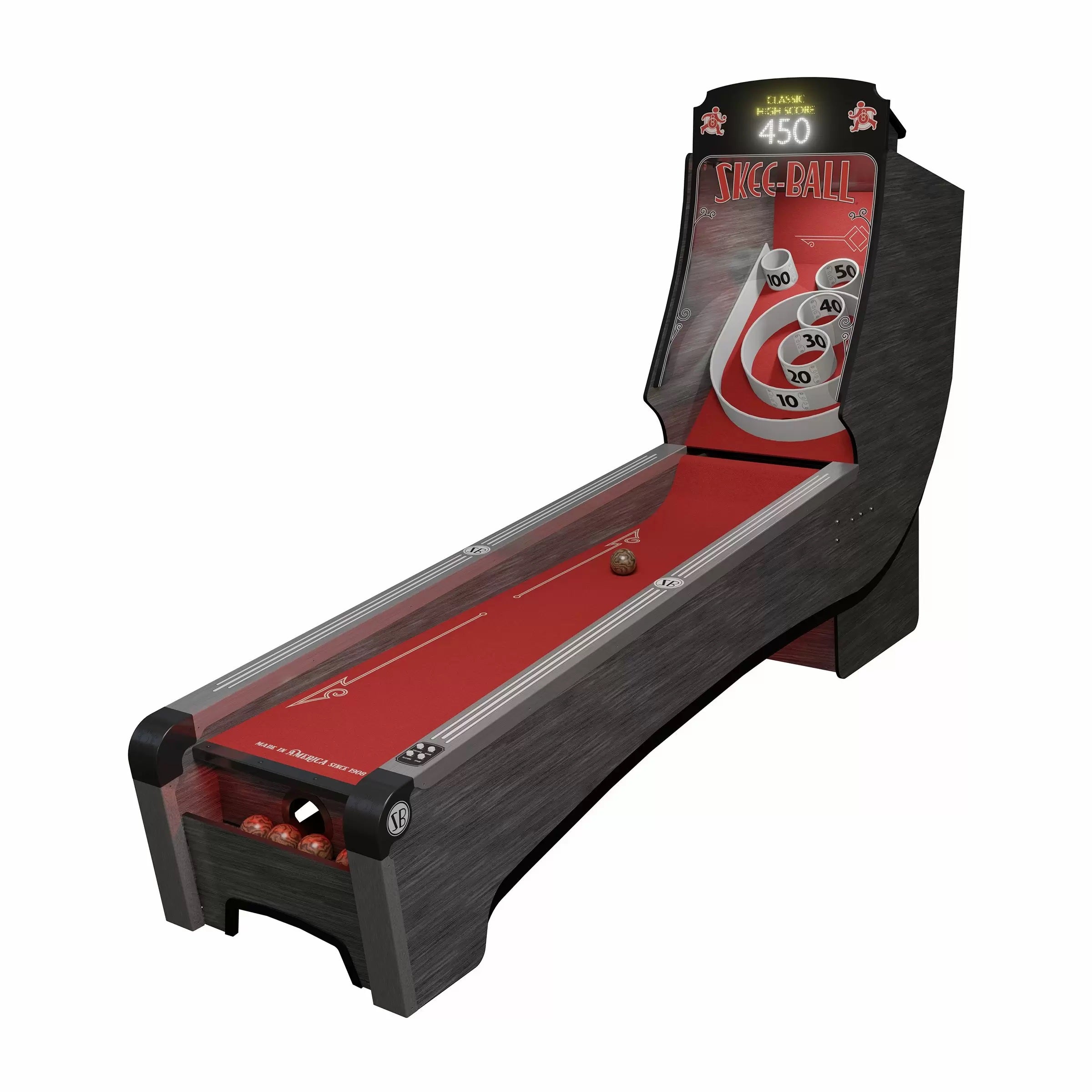 Imperial USA Home Arcade Premium Skee Ball with Scarlet Cork