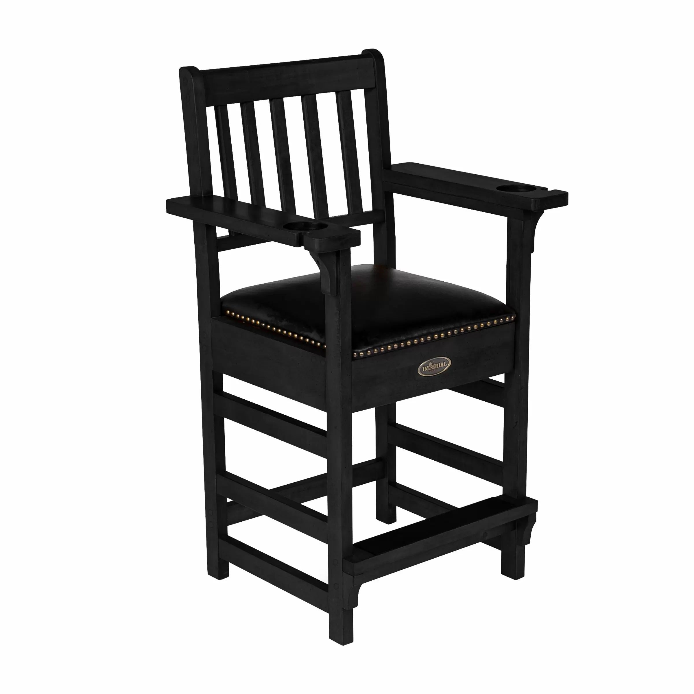 Imperial USA Premium Spectator Chair with Drawer Black right angle