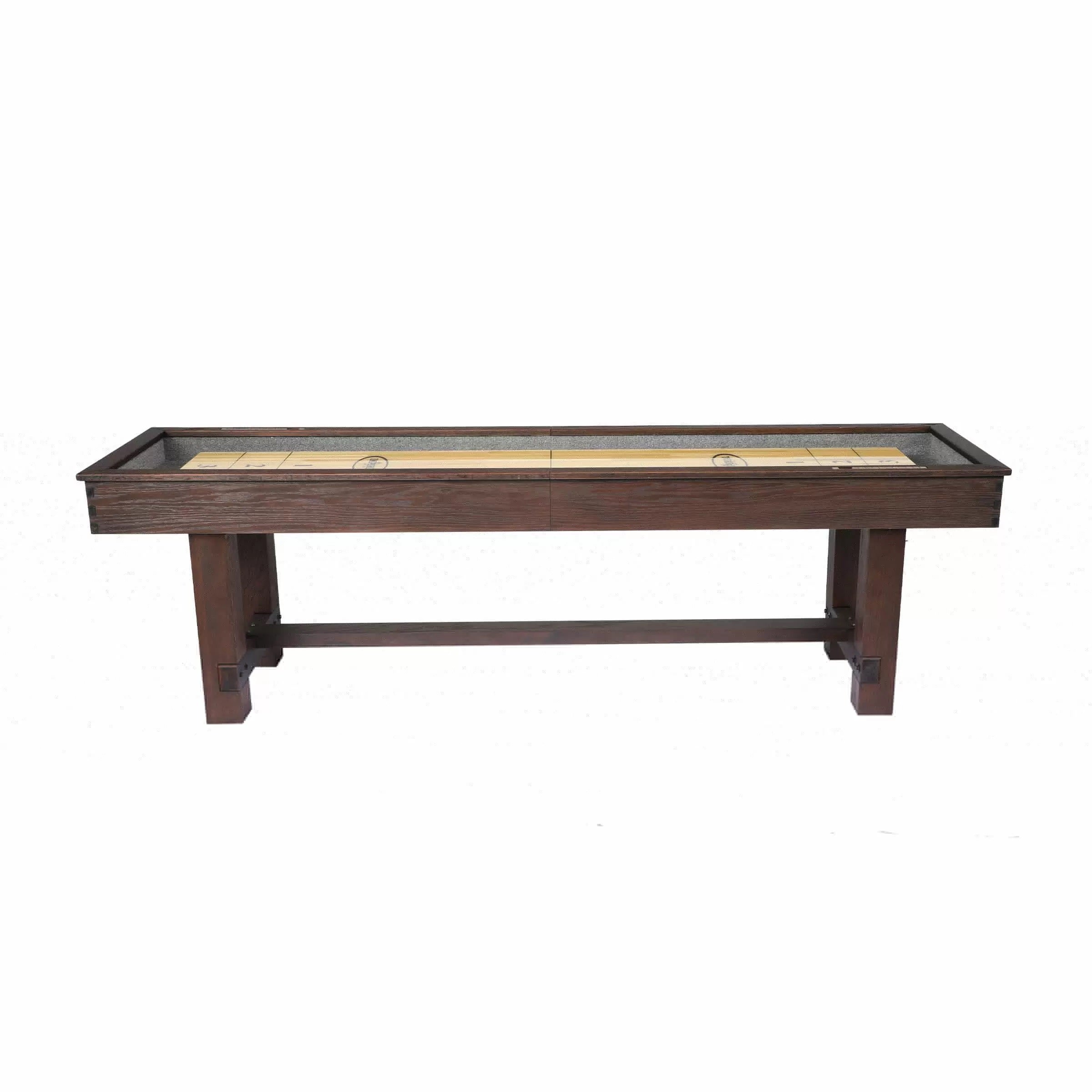 Imperial Weathered Dark Chestnut 9ft Shuffleboard Table Side