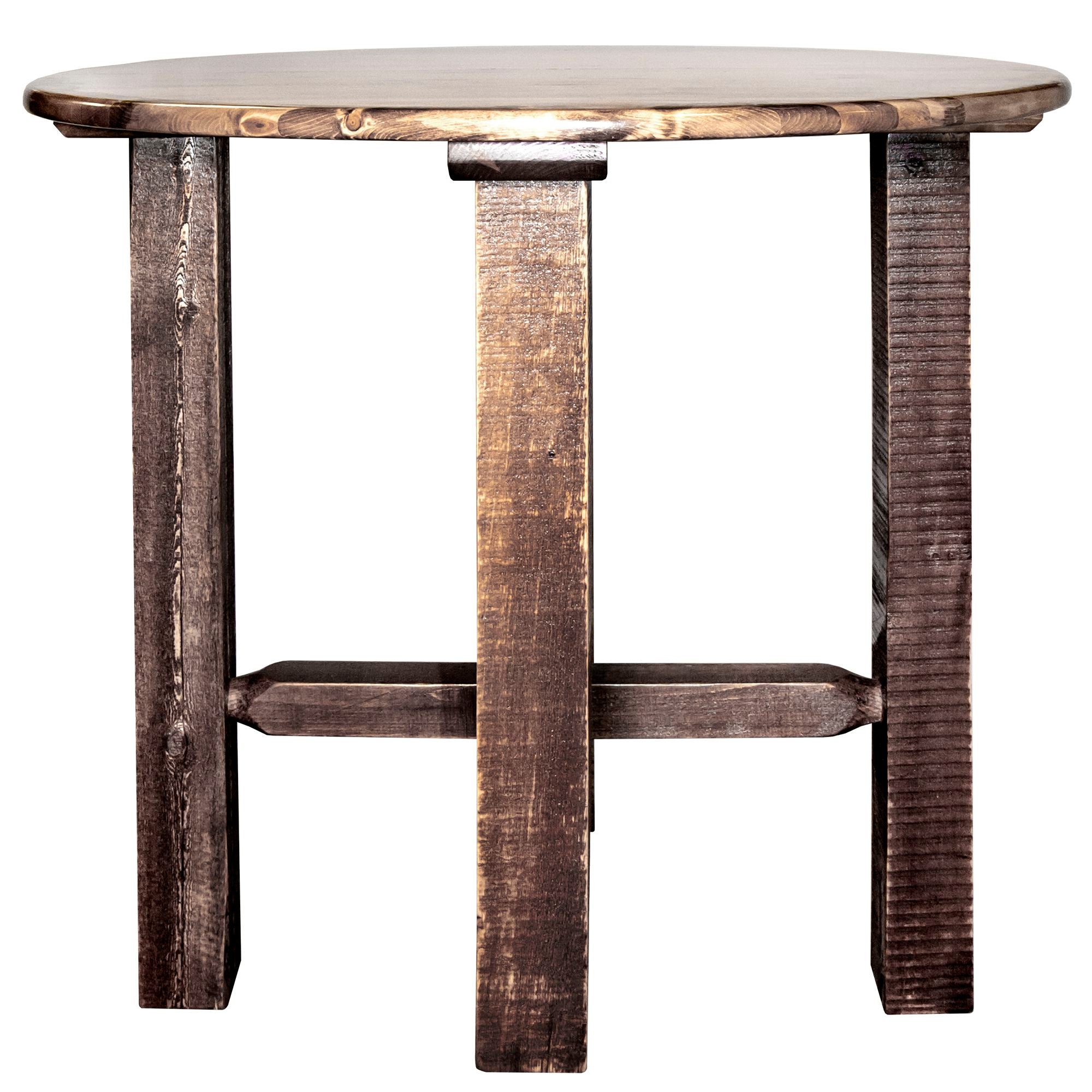 Montana Homestead Collection Bistro Table Stain Lacquer Finish MWHCBTSL36 Round 36inches