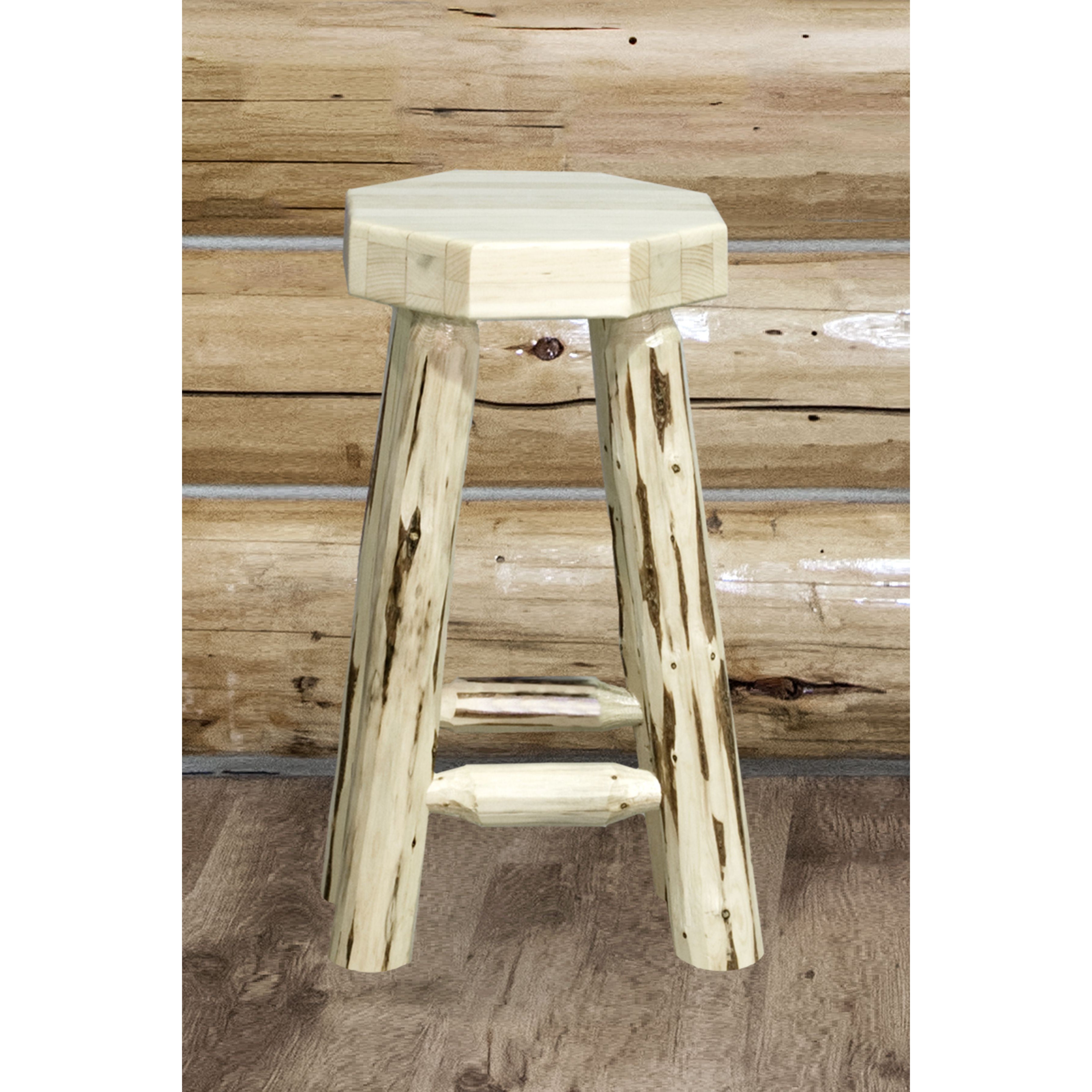 Montana Woodworks Collection MWBN24 Backless Barstool Ready Finish