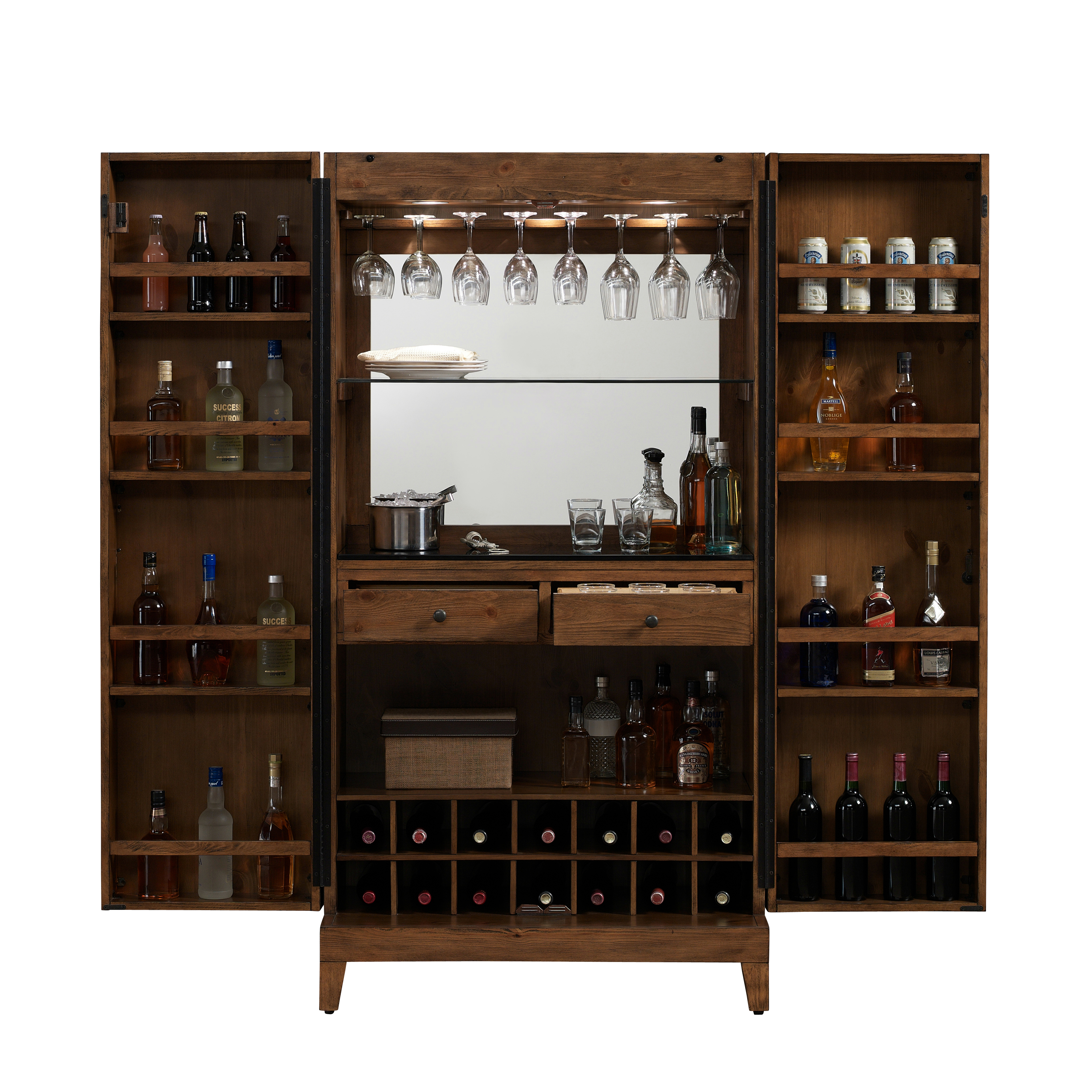 American Heritage Bristol Wine Cabinet (Harvest)