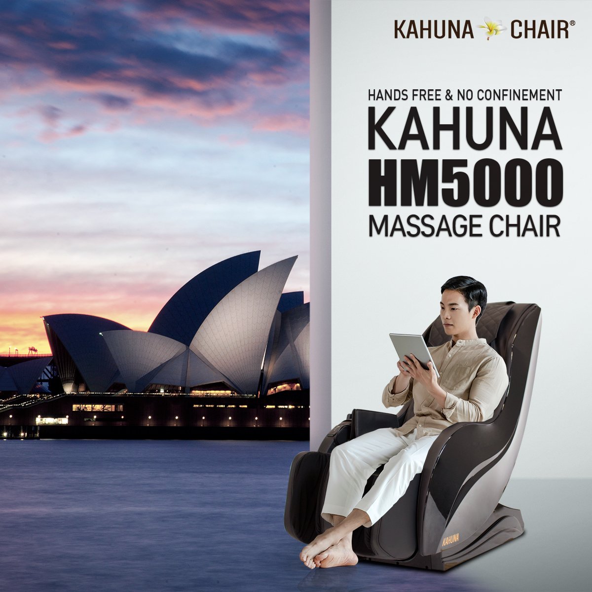 Kahuna Limitless Slender Hand Free and No Confinement Massage Chair