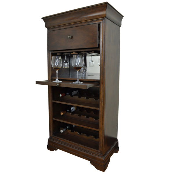 ram game room brcb2-CAP bar cabinet with wine rack Cappuccino