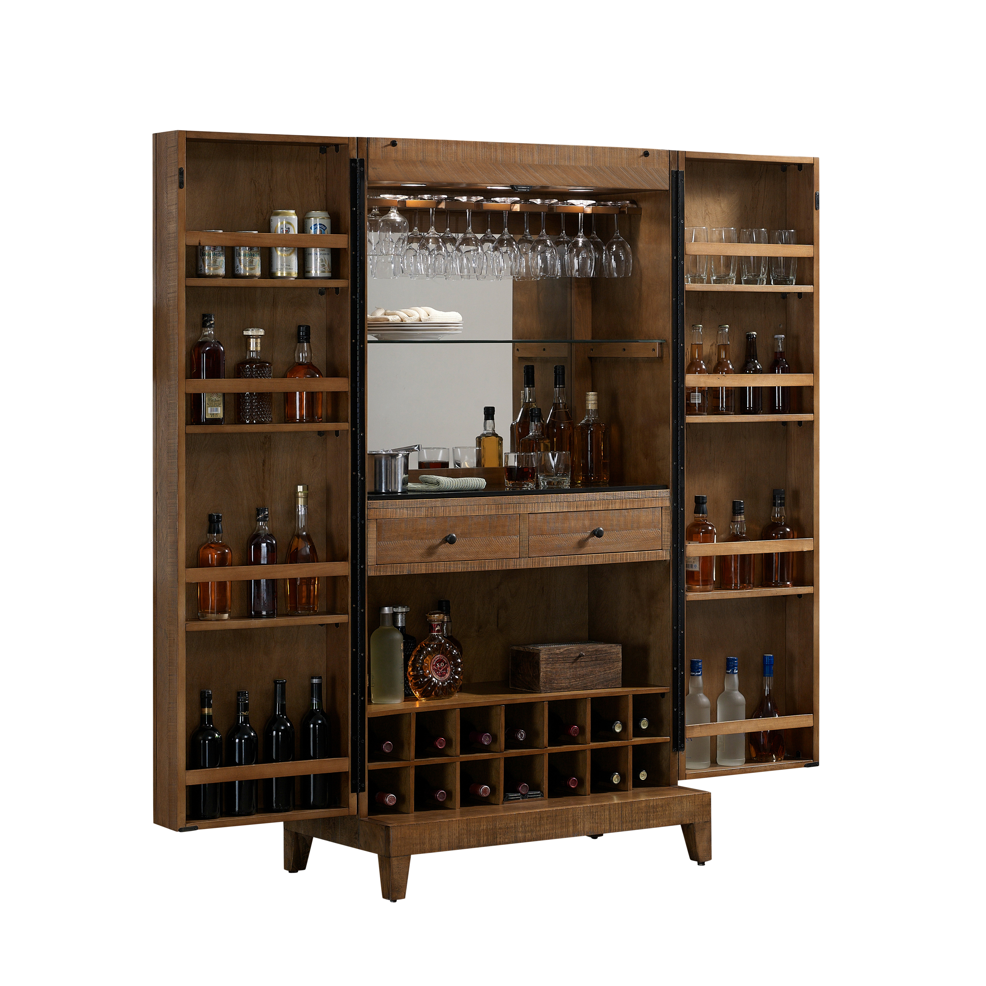 American Heritage Braxton Wine Cabinet (Reclaimed Wood)