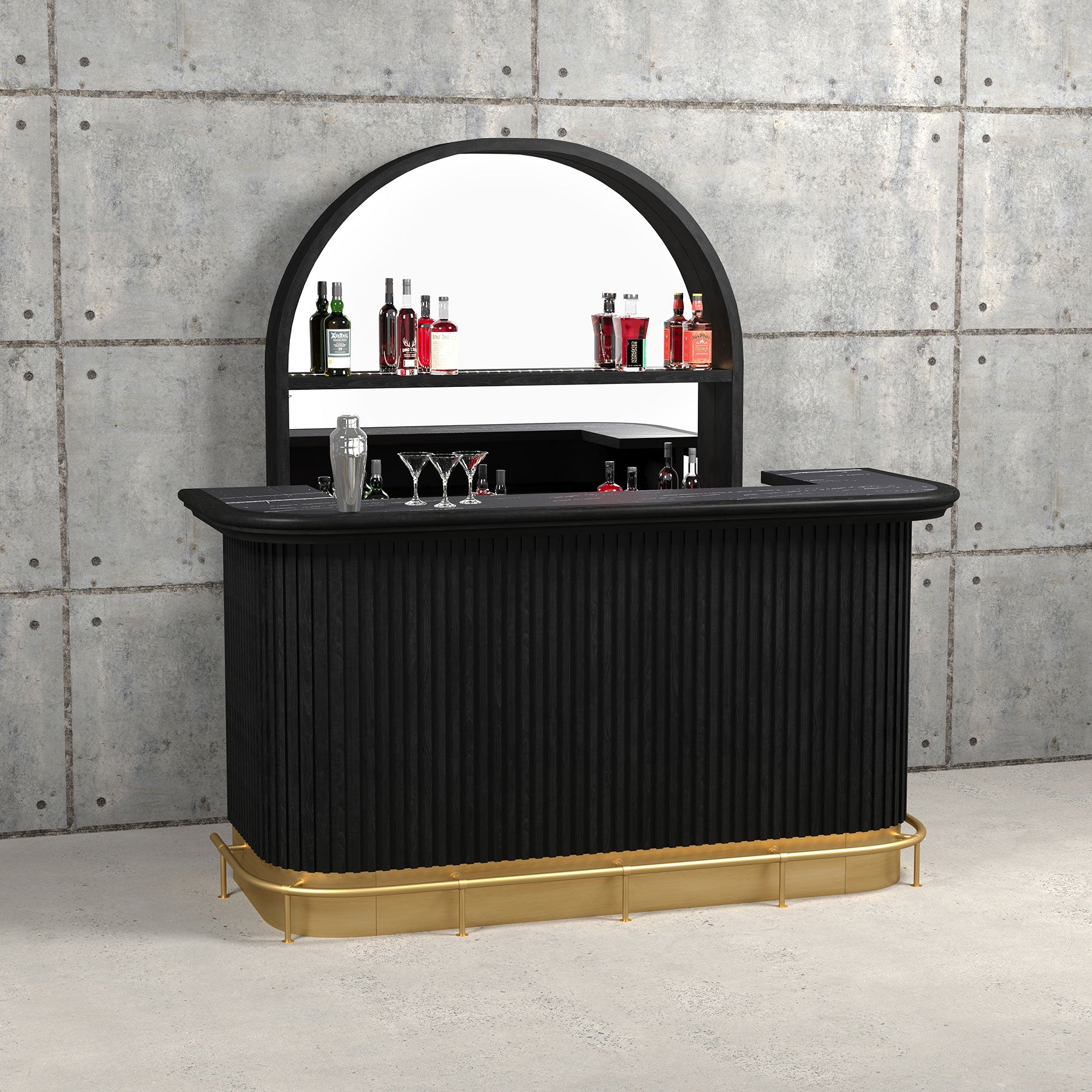 Back Bar Racks Prohibition Back Bar – The Game Room Plus