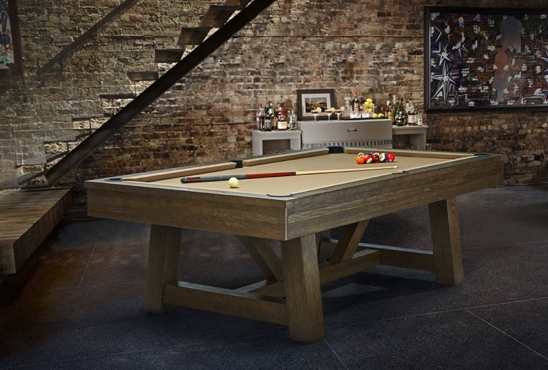 Brunswick Billiards Botanic Pool Table - Rustic Dark Brown – The Game ...