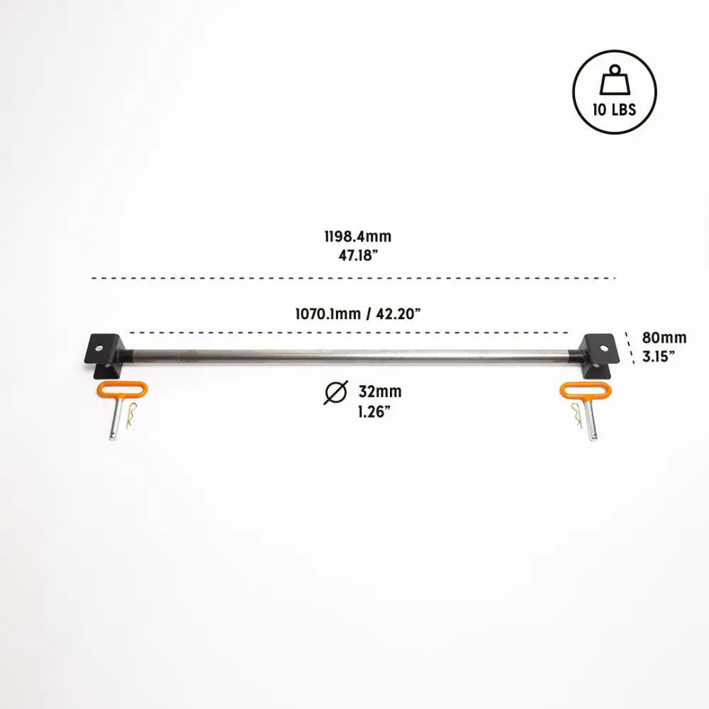Bells of Steel Adjustable Pullup Bar Rack Attachment - RS-BAR-RA