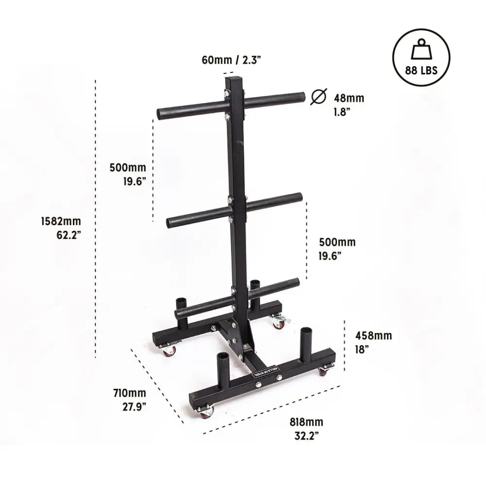 Bells of Steel Bumper Plate Weight Tree And Bar Holder 2.0 - BPT