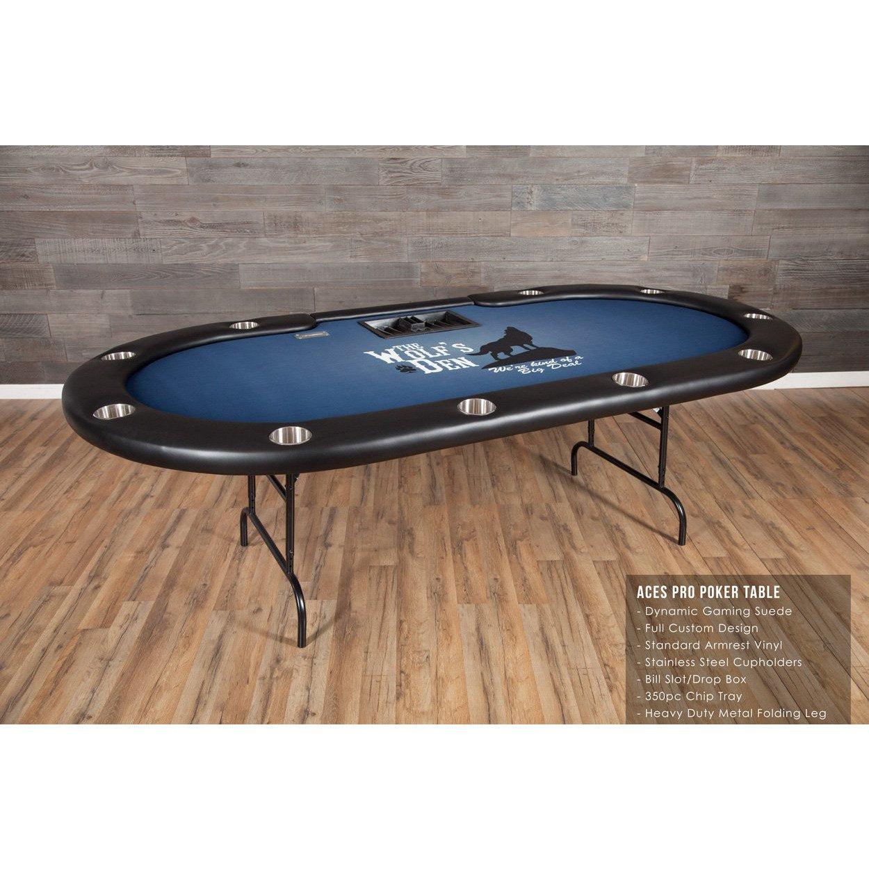 BBO POKER TABLE ACES PRO DYNAMIC GAMING SUEDE