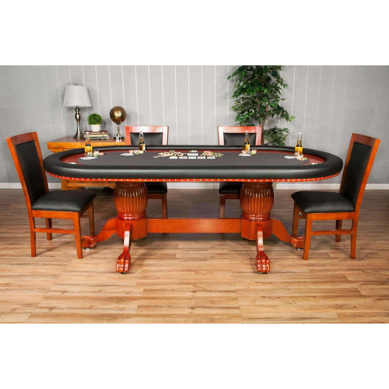 BBO Rockwell Mahogany Poker Table Set
