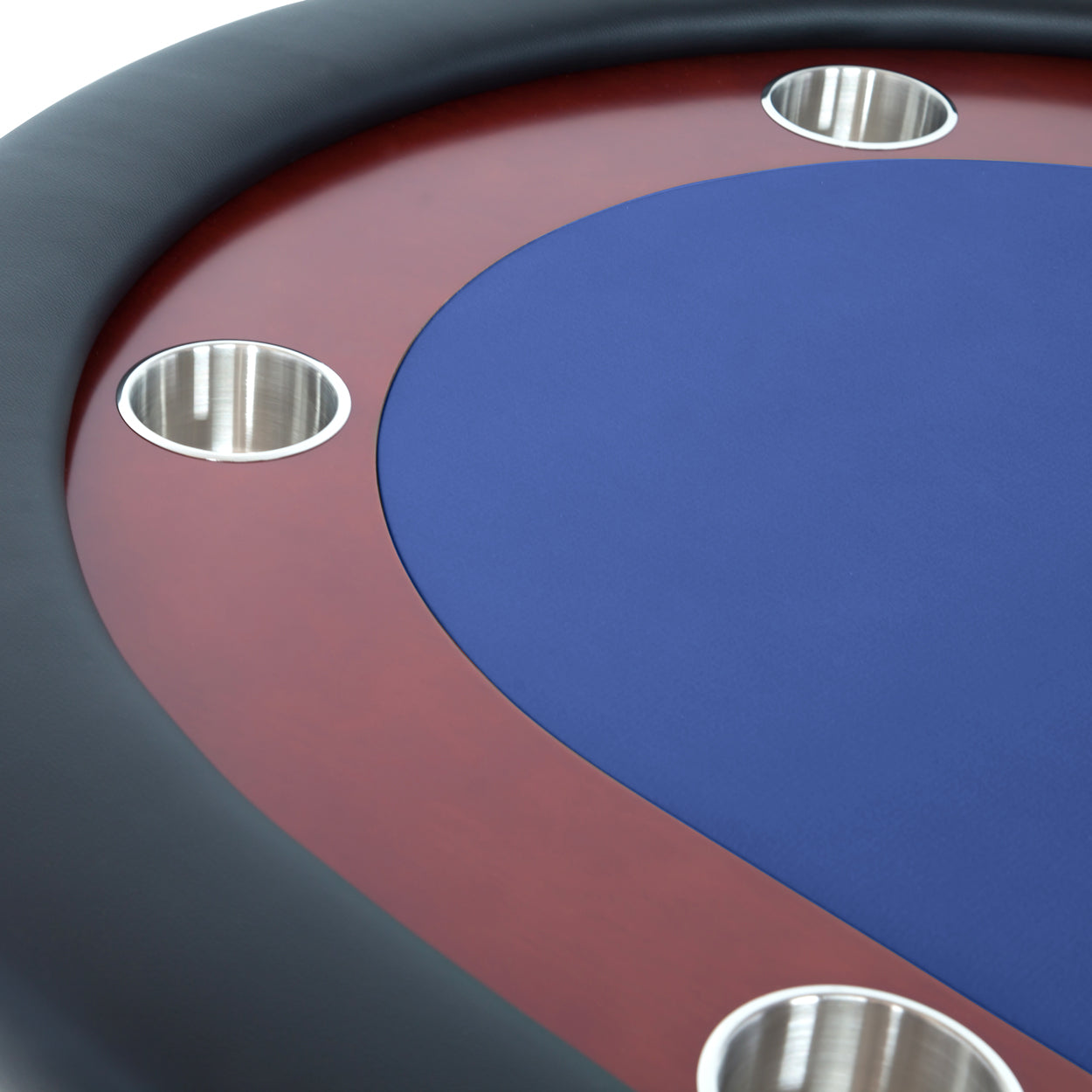 BBO Rockwell Poker Table Blue Racetrack Surface