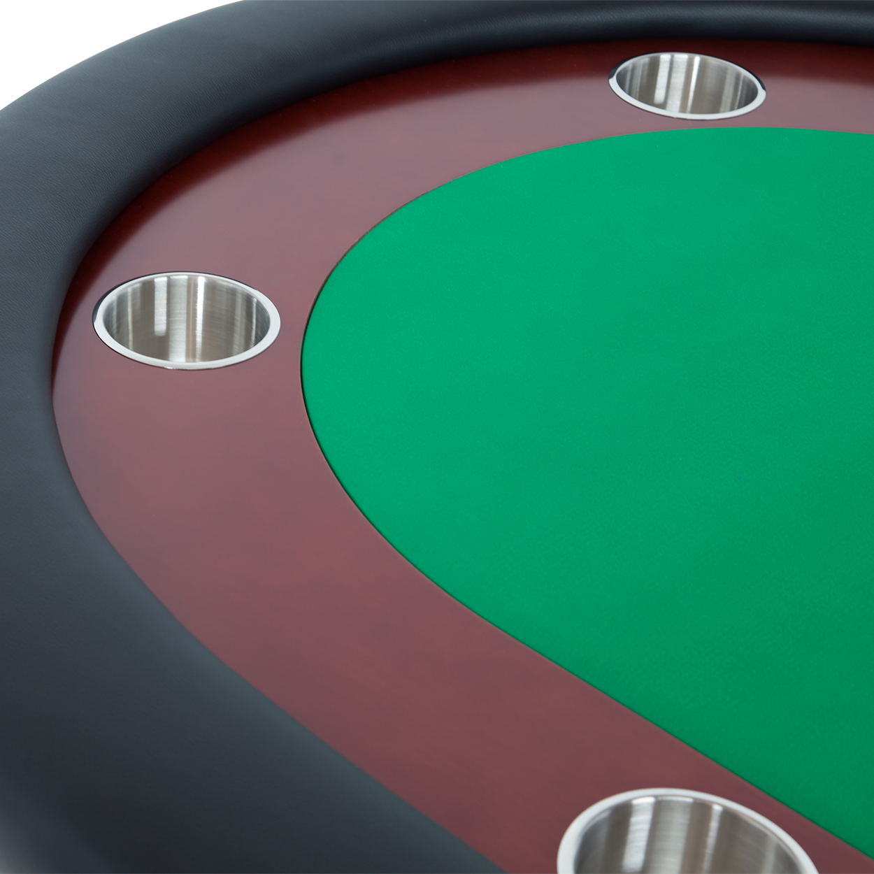 BBO Rockwell Poker Table Mahogany Green Racetrack Surface