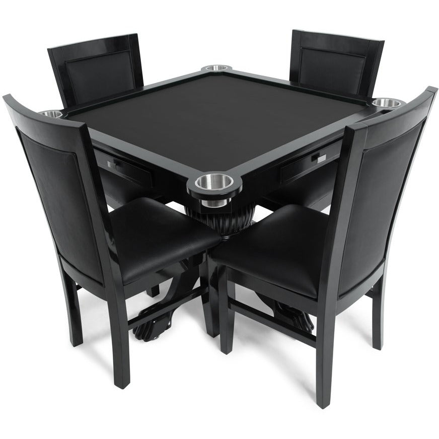 BBO The Levity Game Table Black Velveteen With BBO Chairs