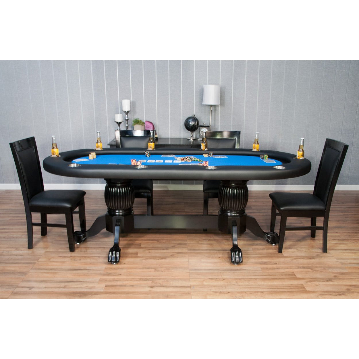 Bbo the elite poker table with matching chairs