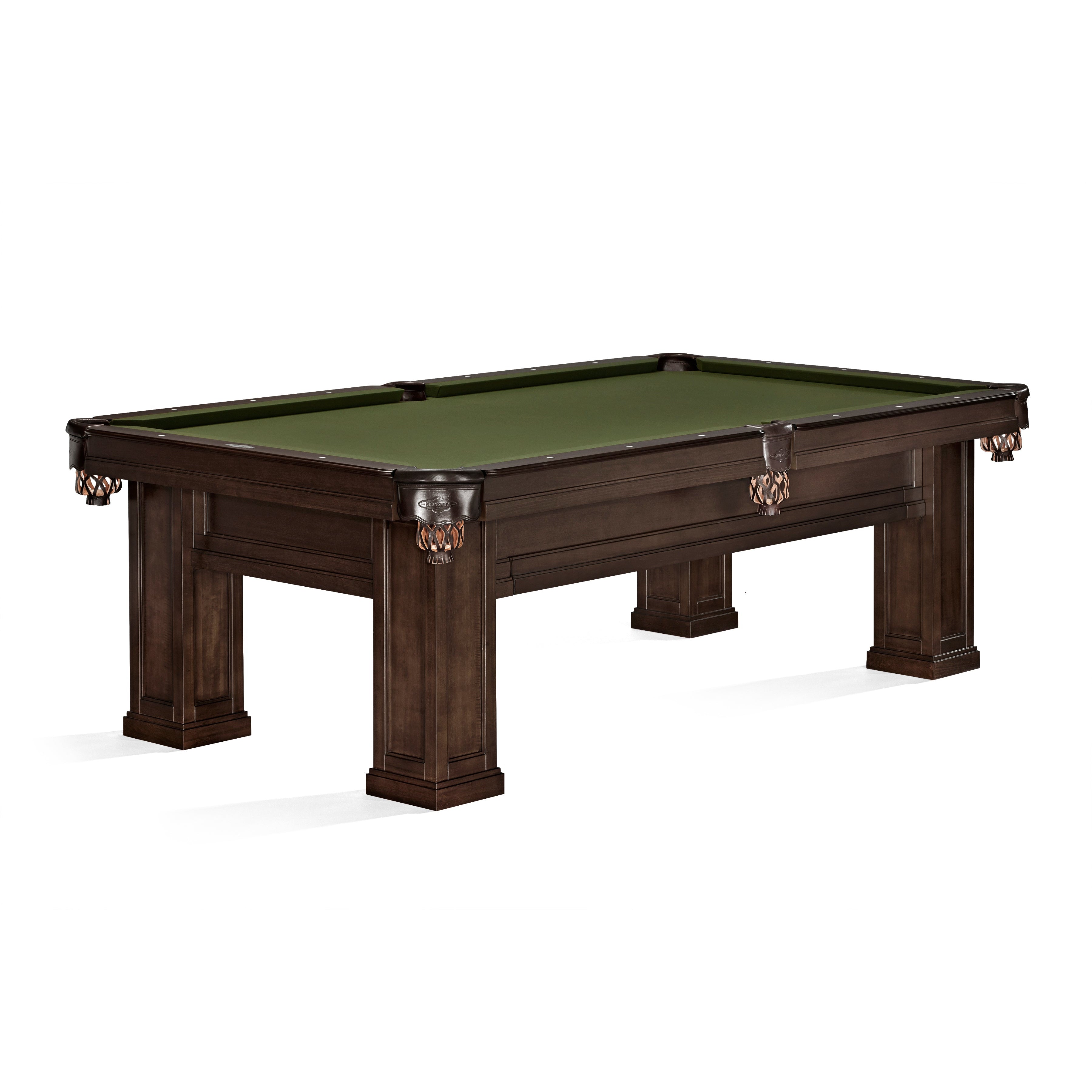 Brunswick Billiards Oakland II 8 Foot Pool Table Espresso Finish – The ...