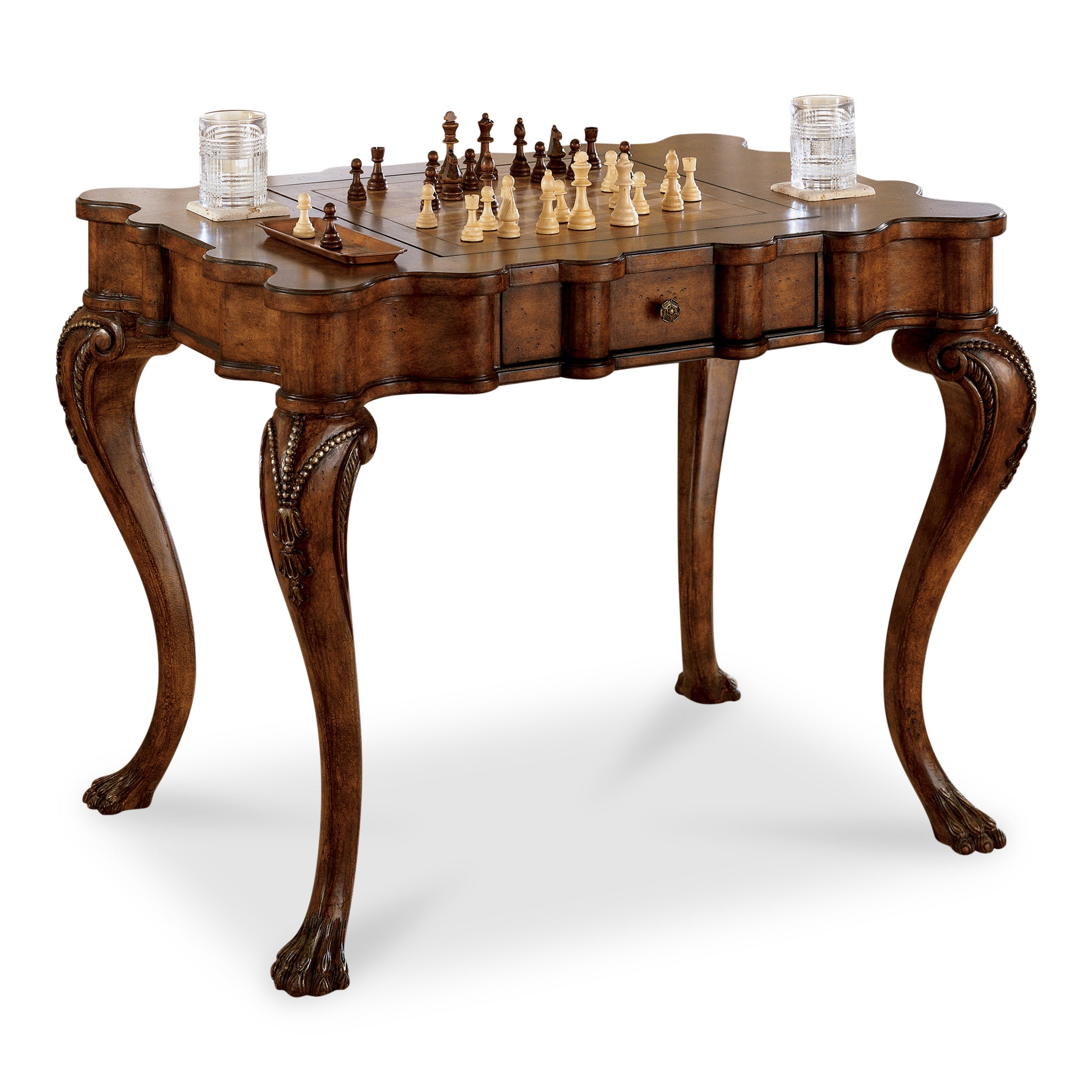 Butler Specialty Heritage 464070 Game Table With chess pieces