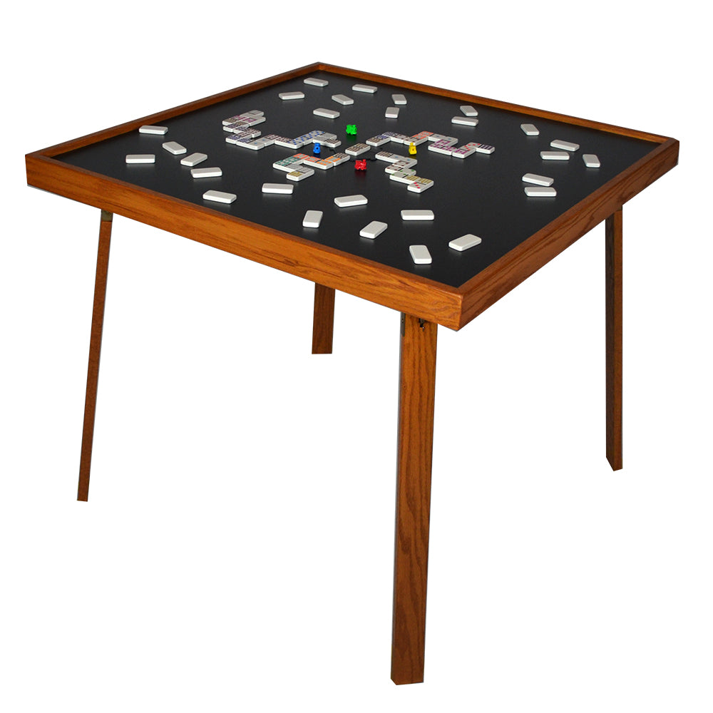 Kestell 35" Oak Folding Domino Table