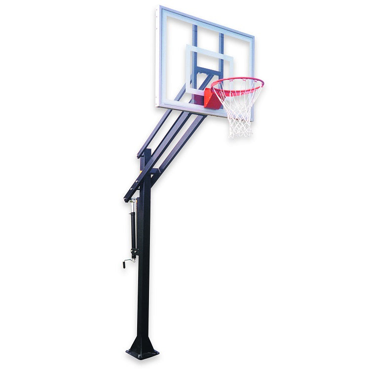 First Team Attack In Ground Adjustable Basketball Goal Ultra