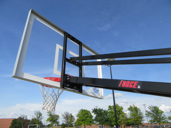 First Team Force In Ground Adjustable Basketball Goal Series model sticker