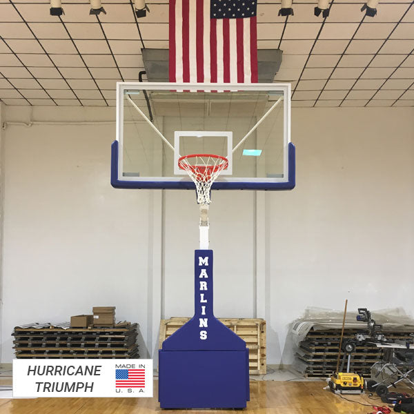 First Team Hurricane Official Size Portable Basketball Goal Series Indoor