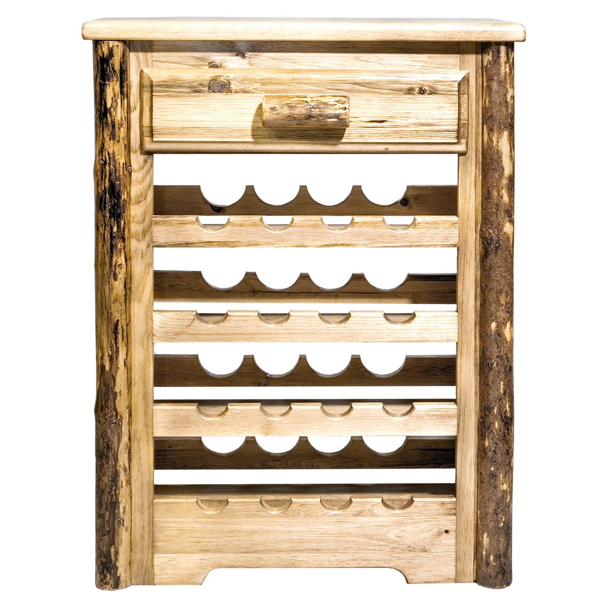 Glacier Country Collection MWGCWR Wine Cabinet Stained Lacquered Front