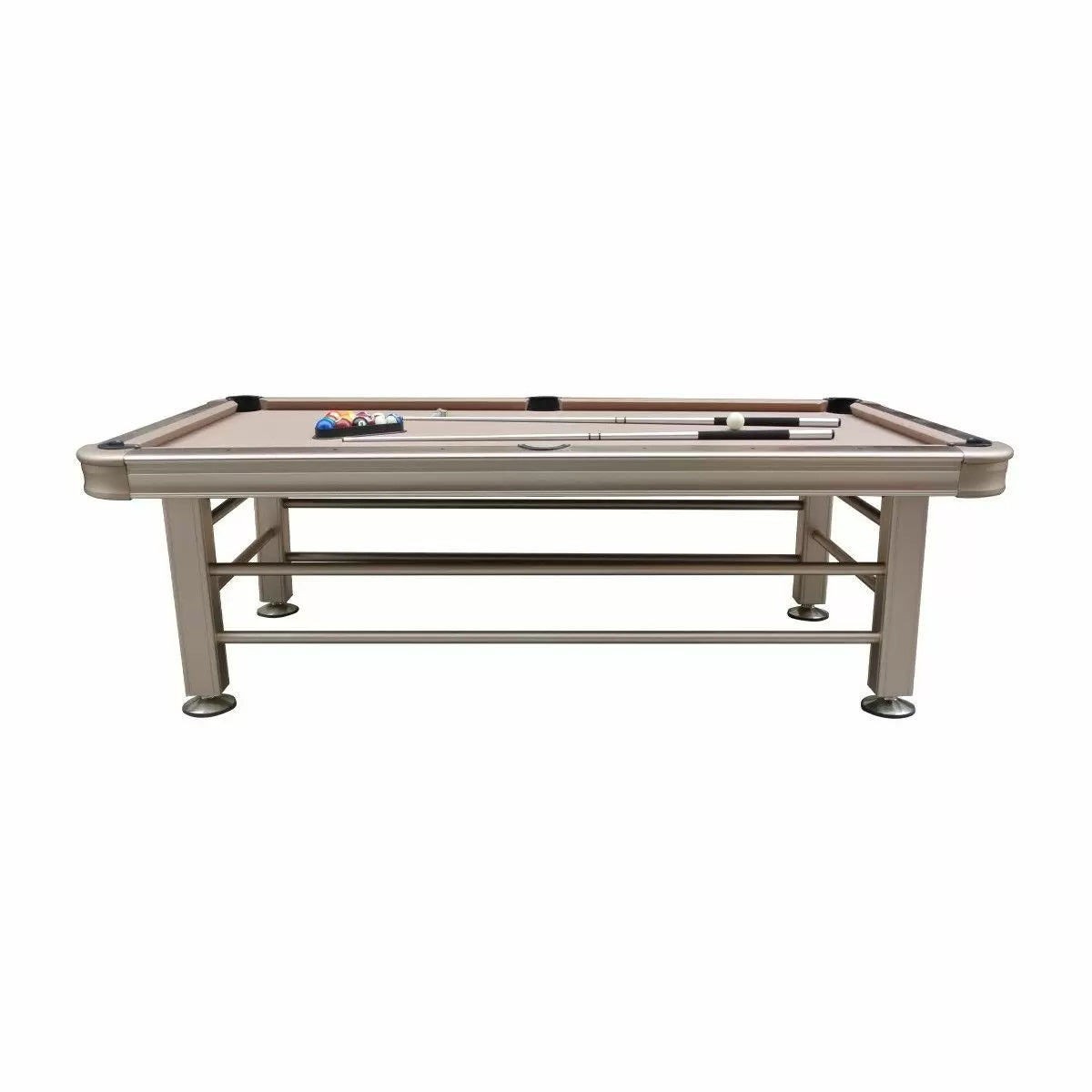 Imperial 7ft Outdoor Pool Table Champagne side