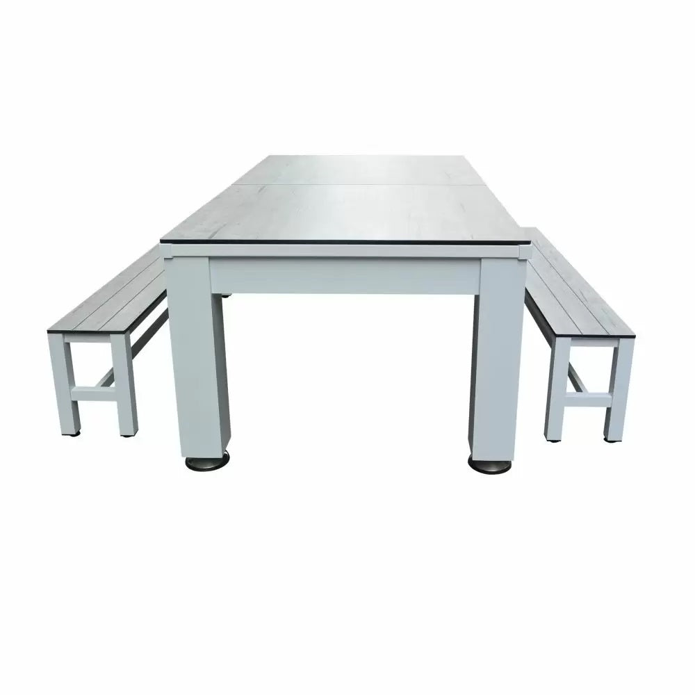 Imperial Esterno Outdoor Pool Table Benches with table angle