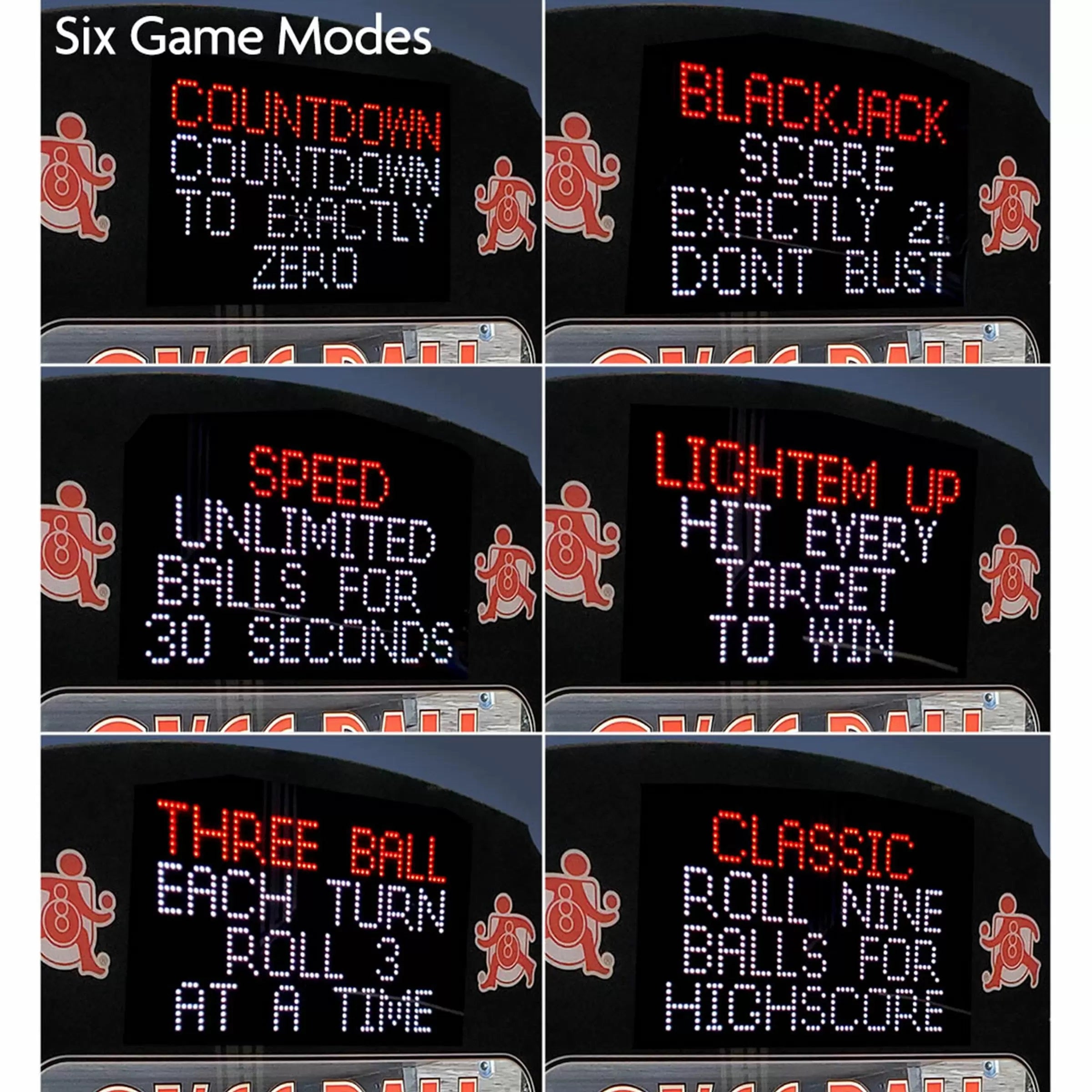 Imperial USA Home Arcade Premium Skee Ball Game Modes