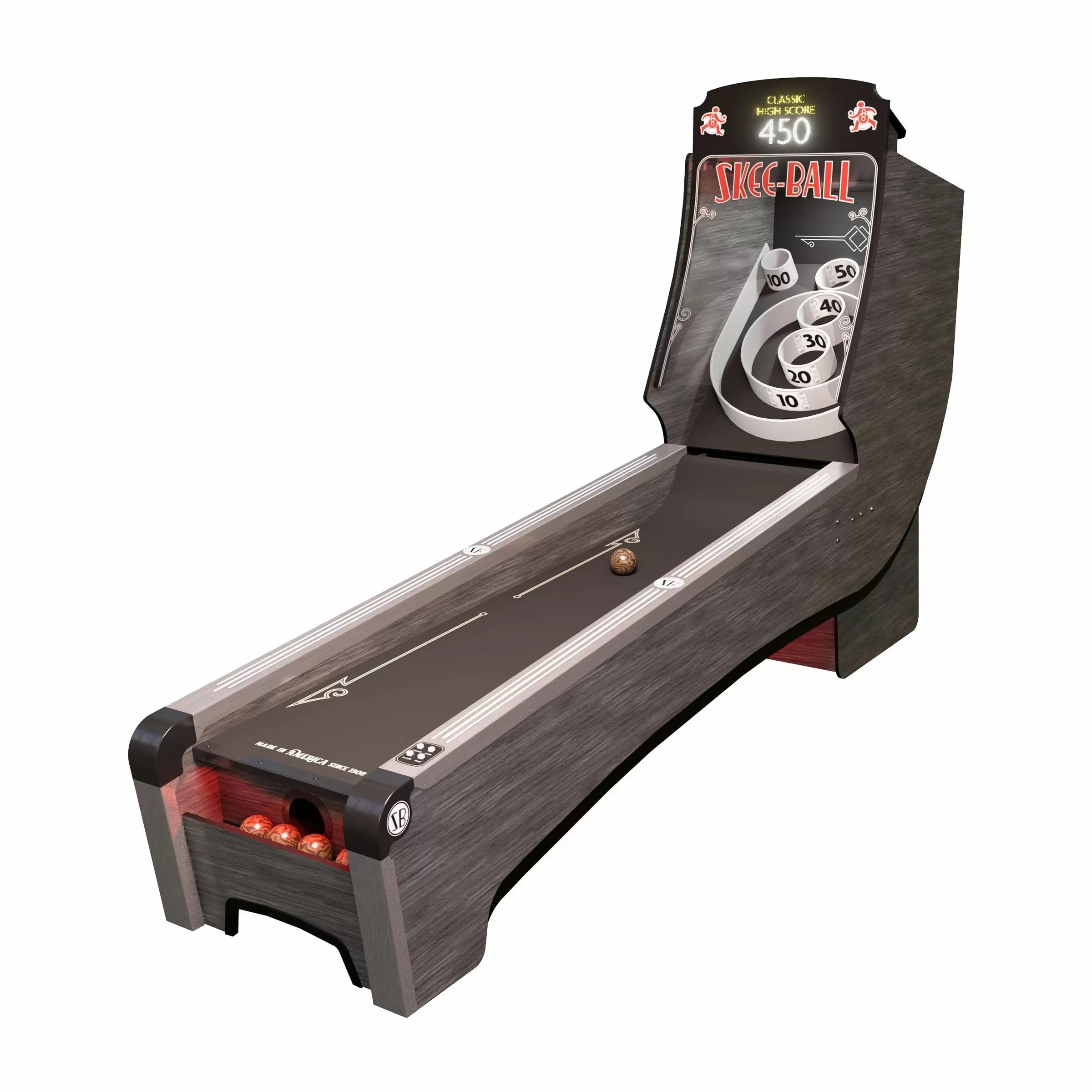 Imperial USA Home Arcade Premium Skee Ball with Coal Cork
