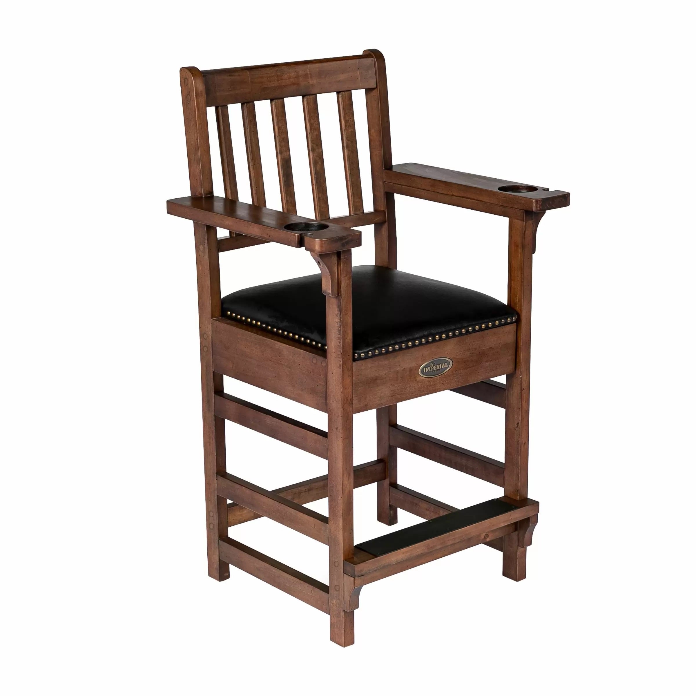 Imperial USA Premium Spectator Chair with Drawer Whiskey right angle