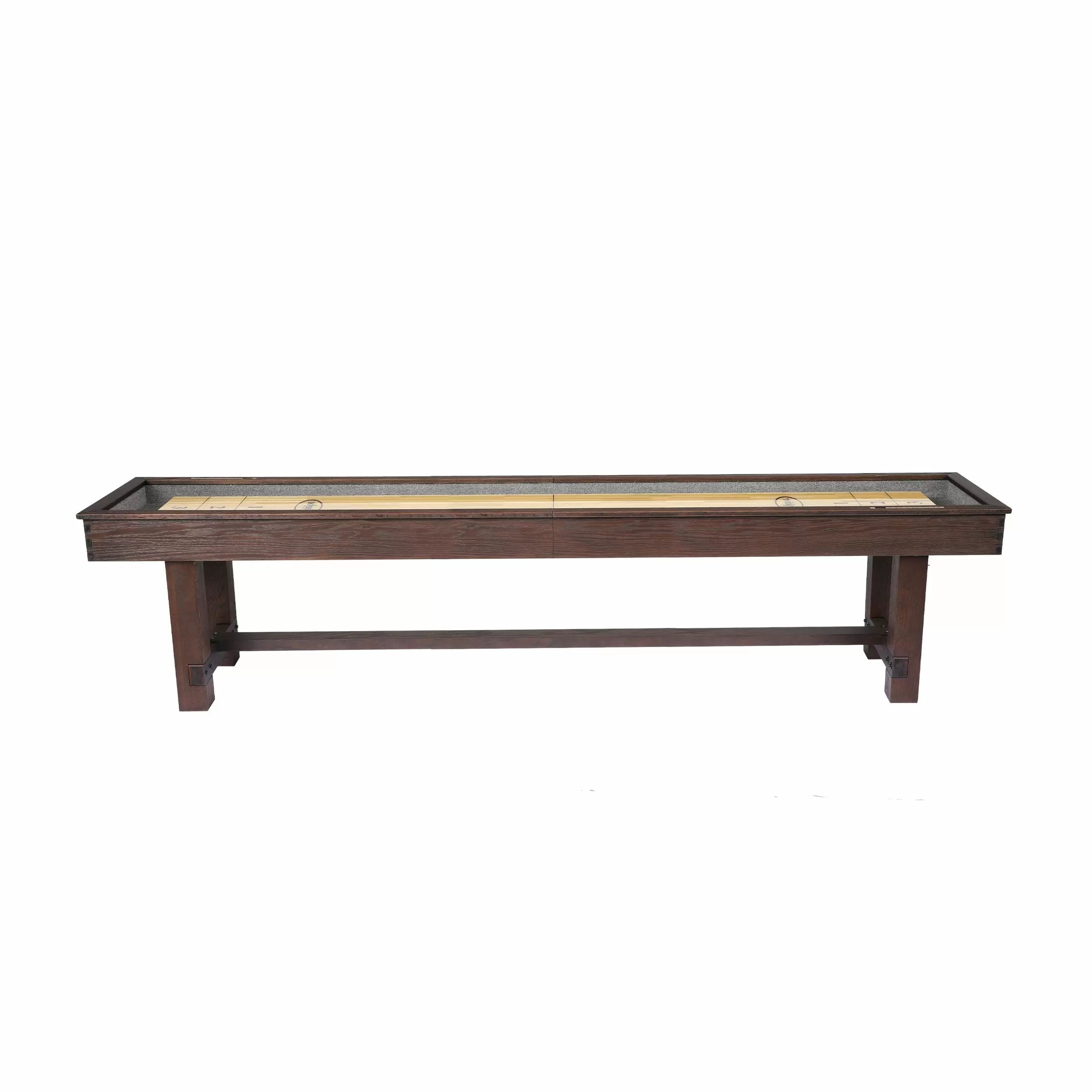 Imperial Weathered Dark Chestnut 12ft Shuffleboard Table Side