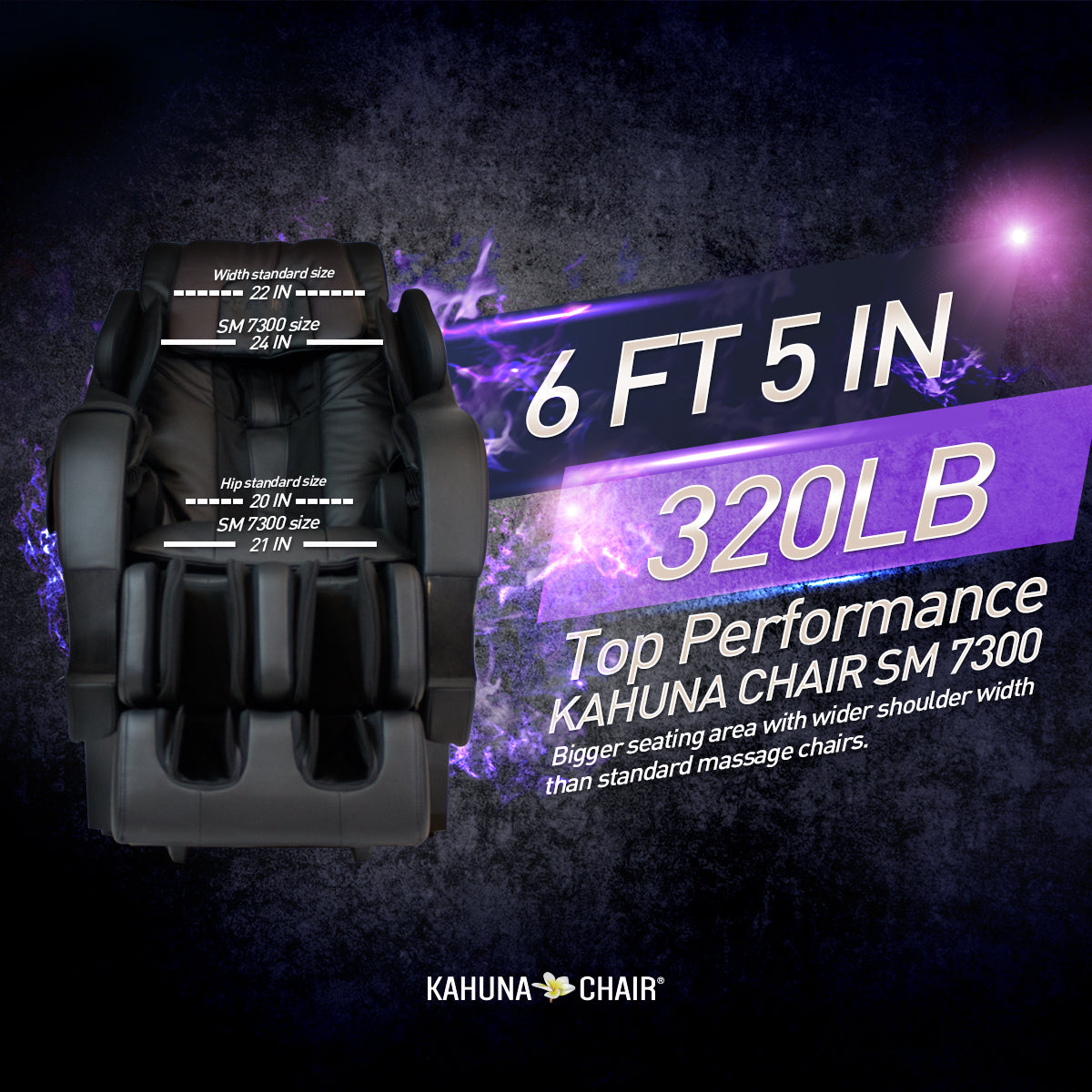 Kahuna SM-7300 Massage Chair Size and Weight