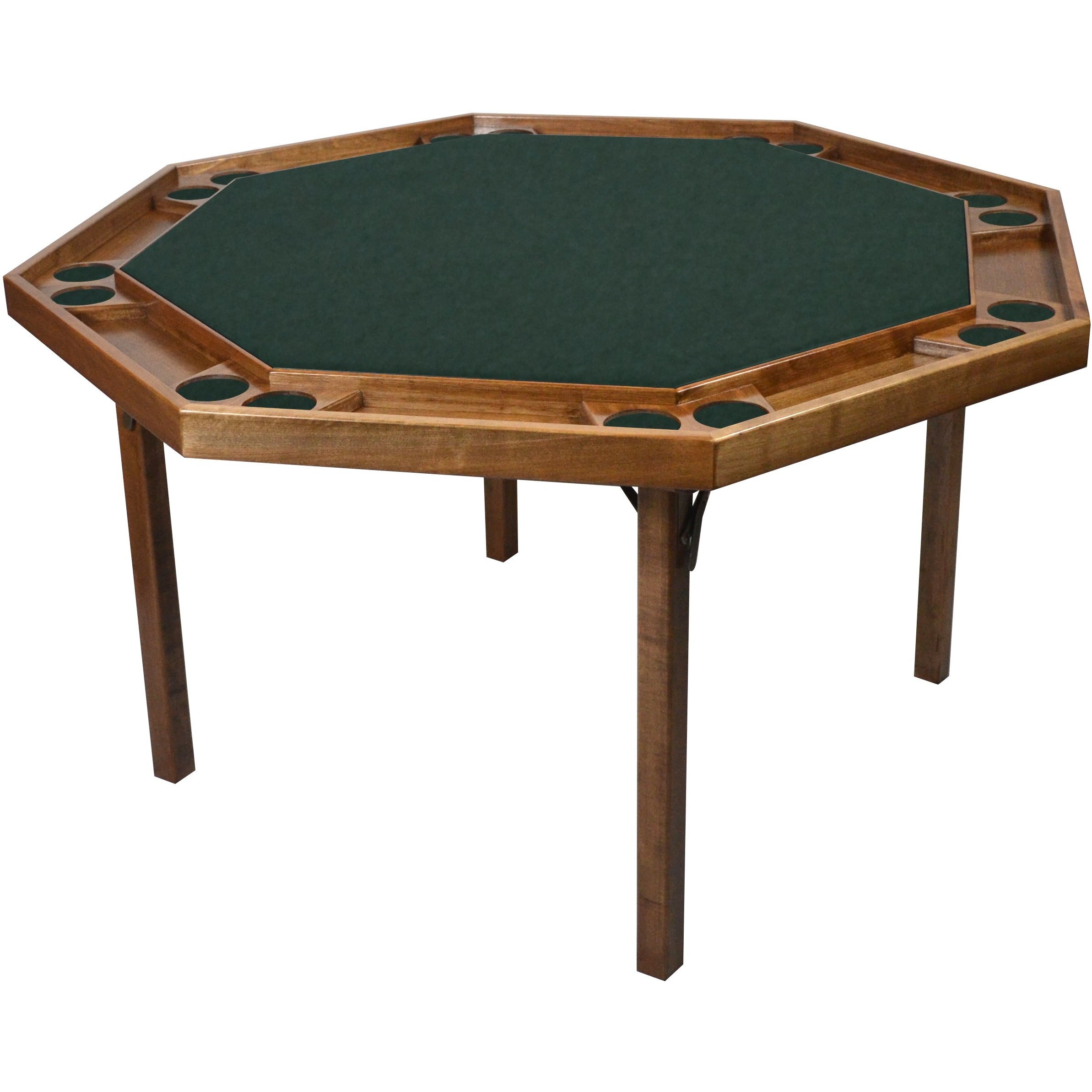 Kestell 8 Player 52" Maple Contemporary Folding Poker Table