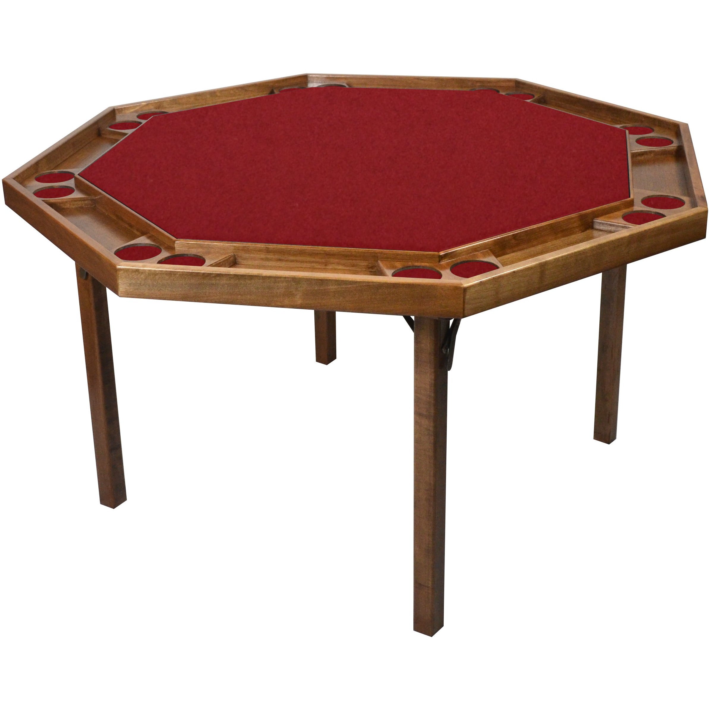 Kestell 8 Player 57" Maple Contemporary Folding Poker Table