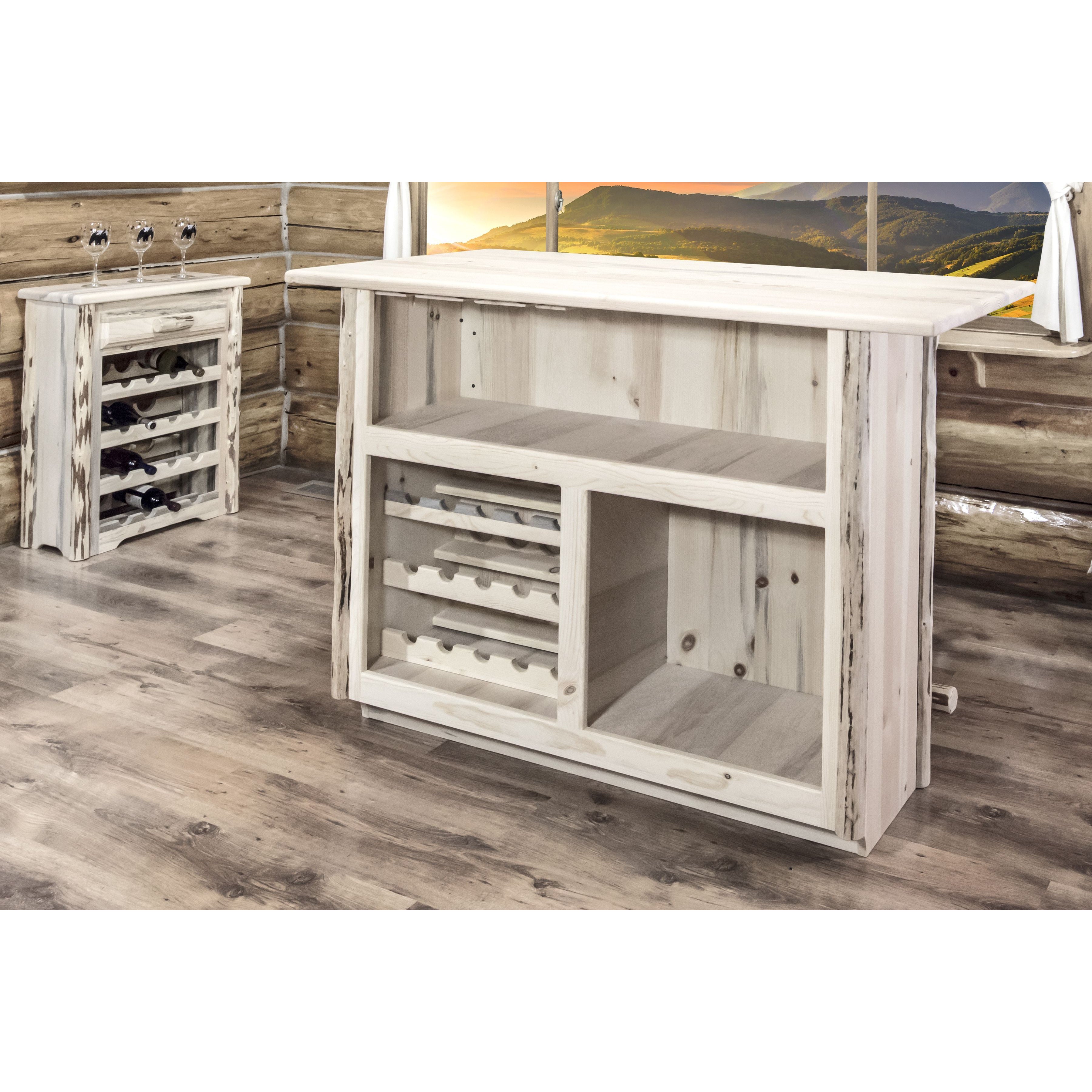 Montana Collection Deluxe Bar with Foot Rail Ready Finish Sets