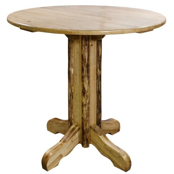 Montana Glacier Country Collection Pub Table Round Top