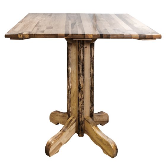 Montana Glacier Country Collection Pub Table Square Top