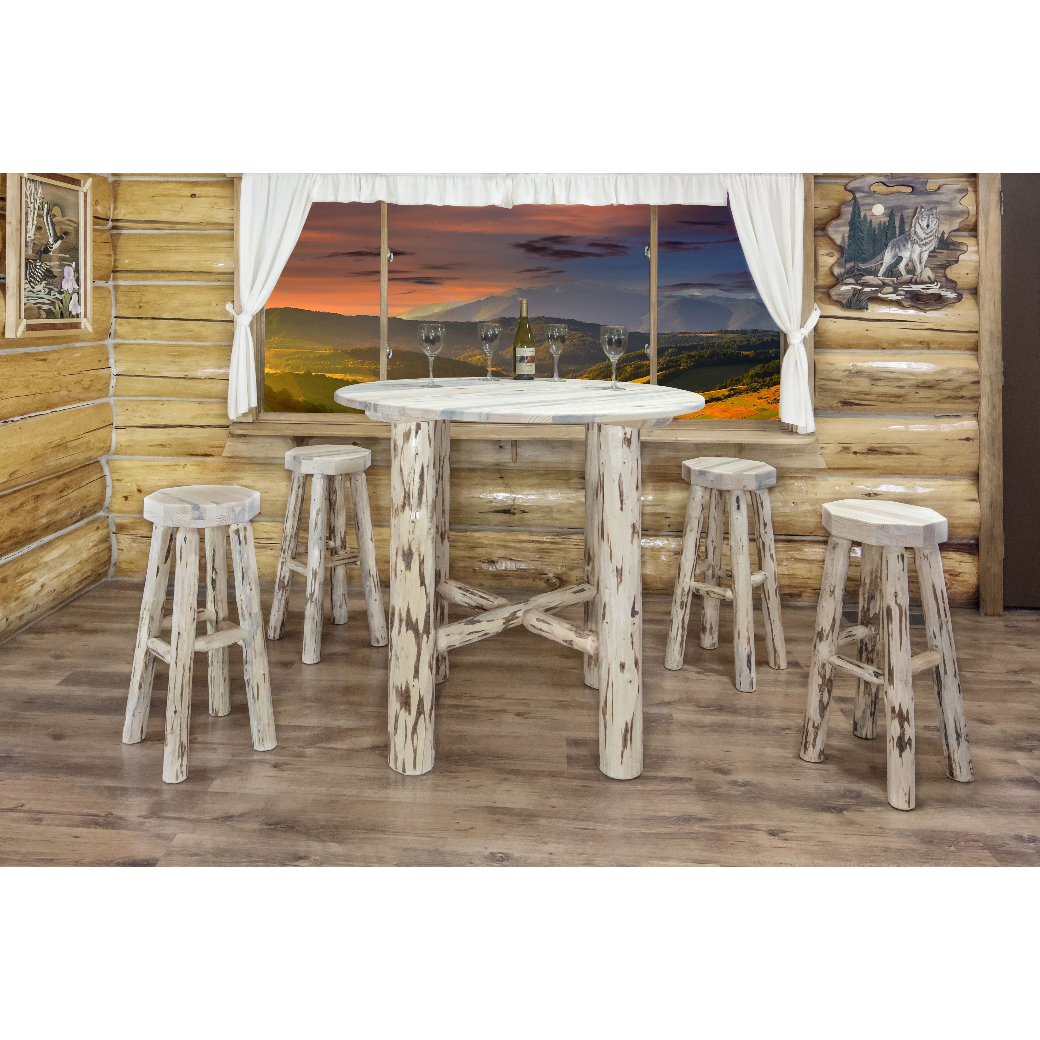 Montana Woodworks Collection MWBT Bistro Table With Chairs