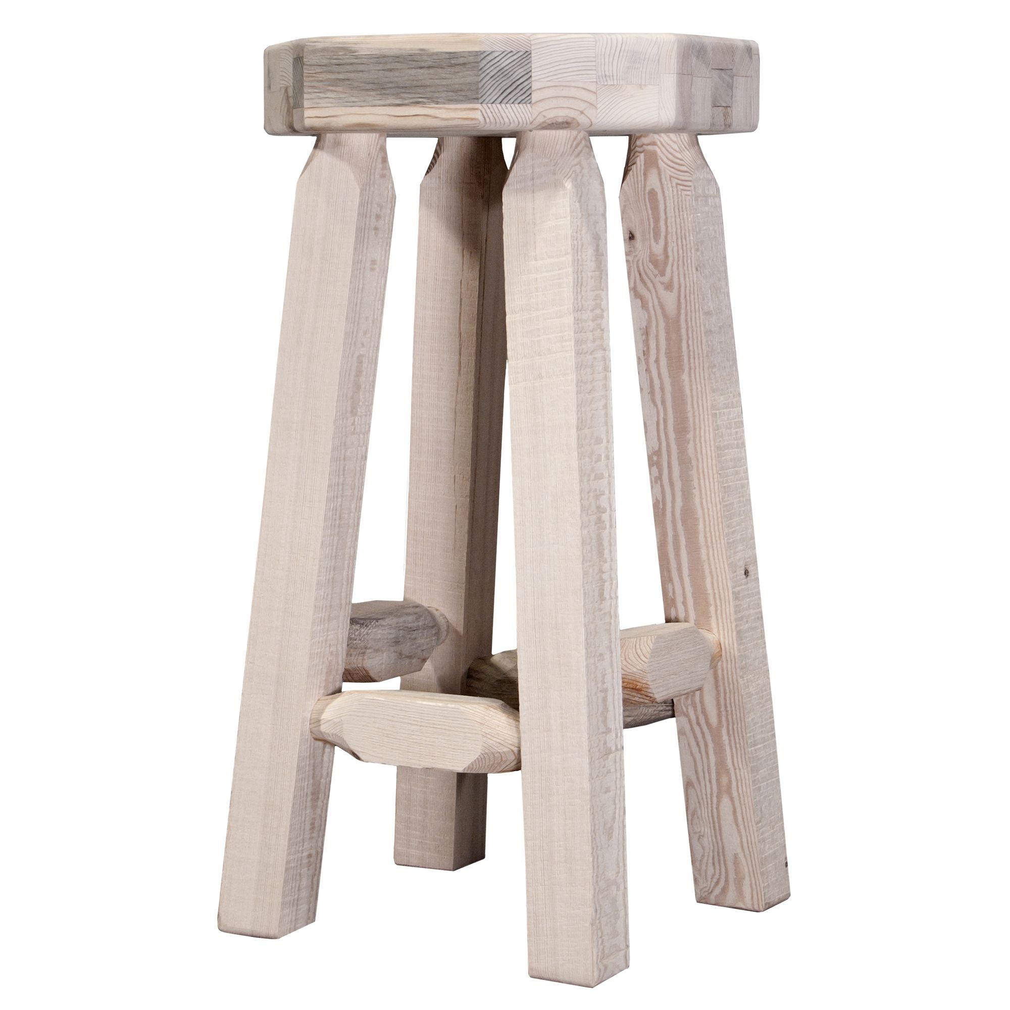 Montana Woodworks Homestead Collection MWHCBN Backless Barstool Ready Finish