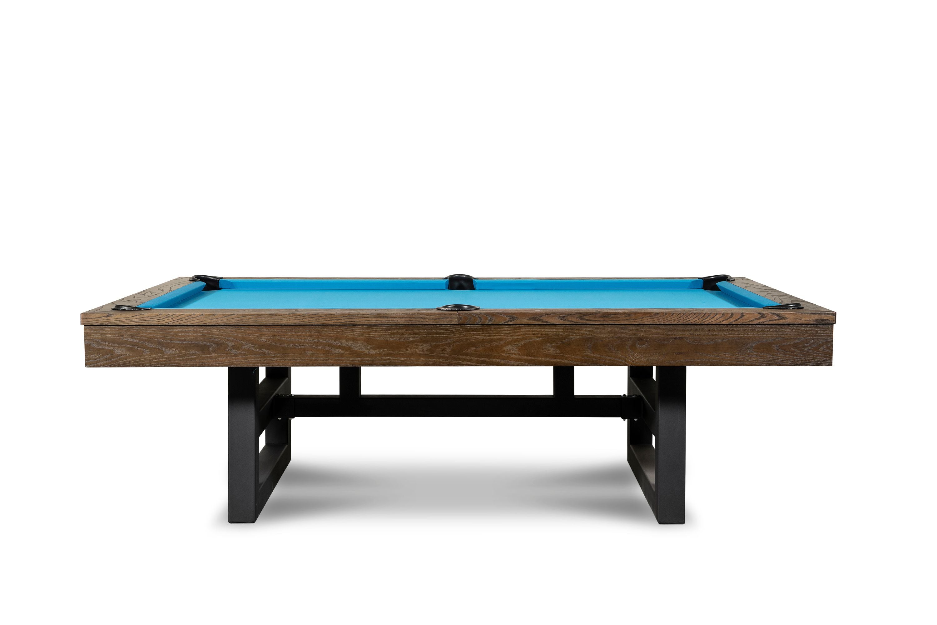 Nixon Billiards Mckay Slate Pool Table ISAF-90070/ISAF-90071 Brown Wash Side Angle