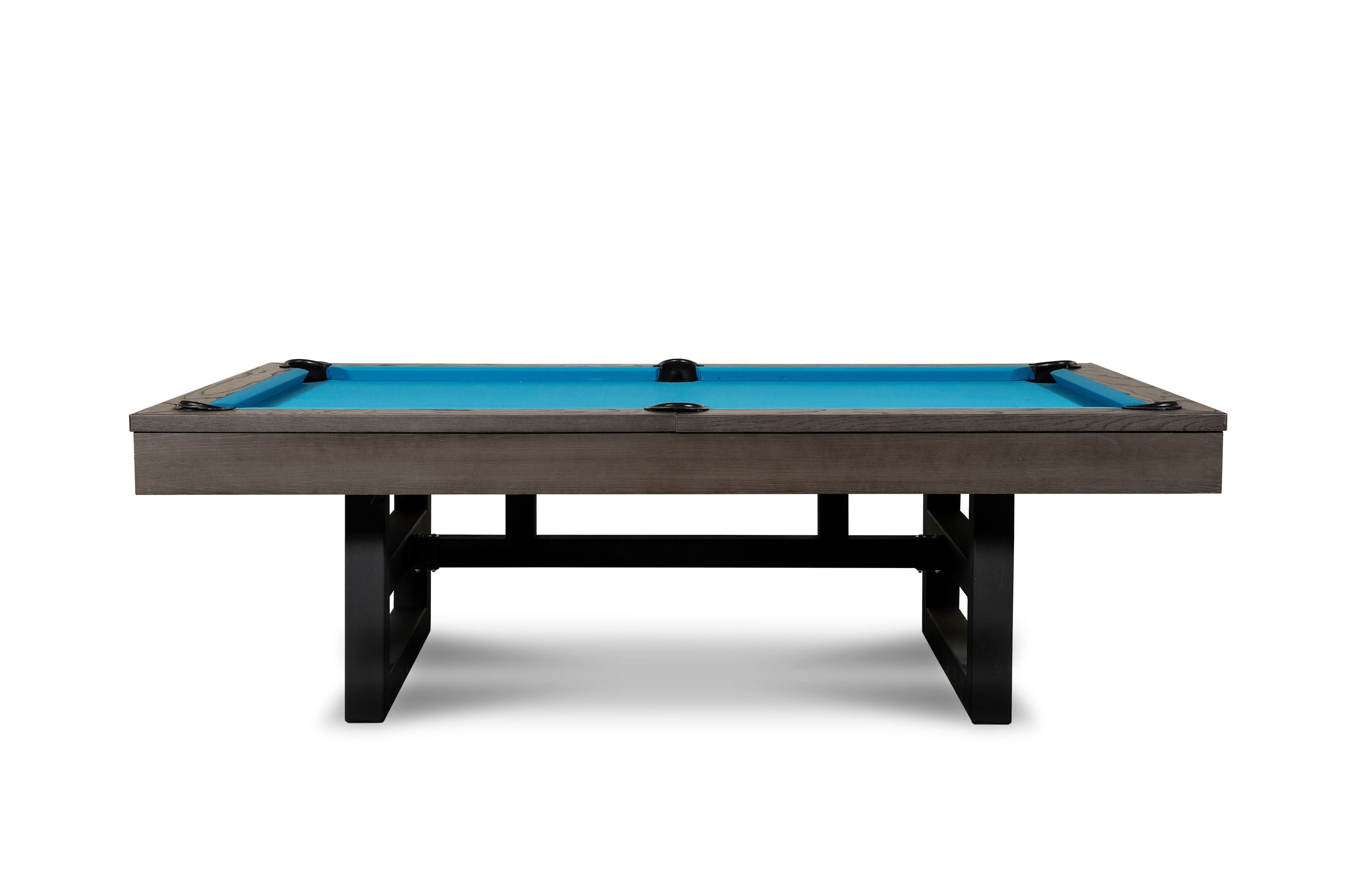 Nixon Billiards Mckay Slate Pool Table ISAF-90070/ISAF-90071 Charcoal Side Angle